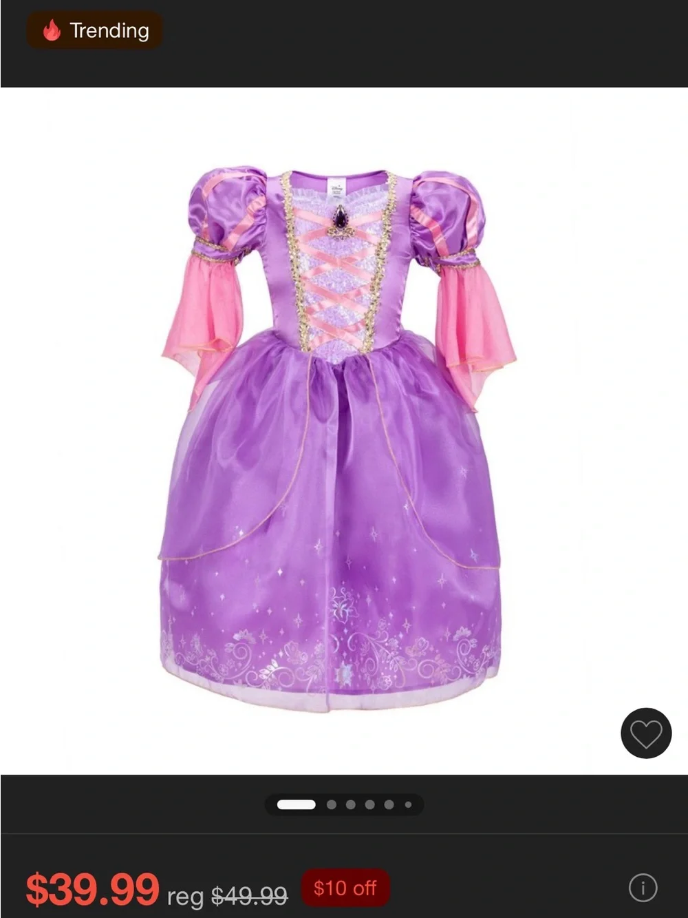 Disney Princess Rapunzel Dress size 3